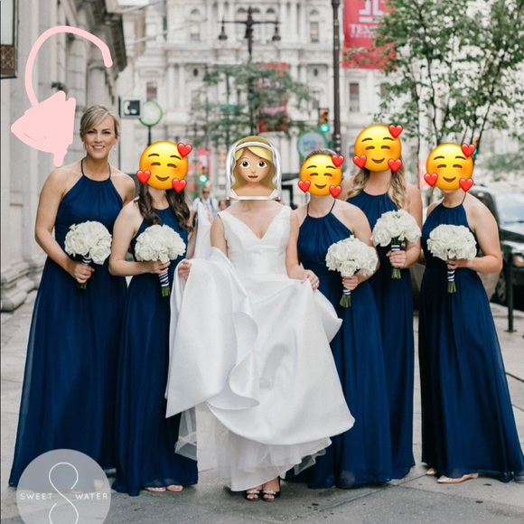 Weddington Way Dove & Dahlia Diana dress in Navy - Picture 3 of 5